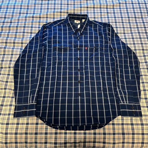 Men’s Levi’s Western Plaid Shirt - Picture 1 of 4